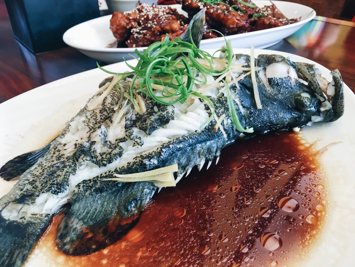 Steamed Live Grouper in Double Deluxe Soy Sauce