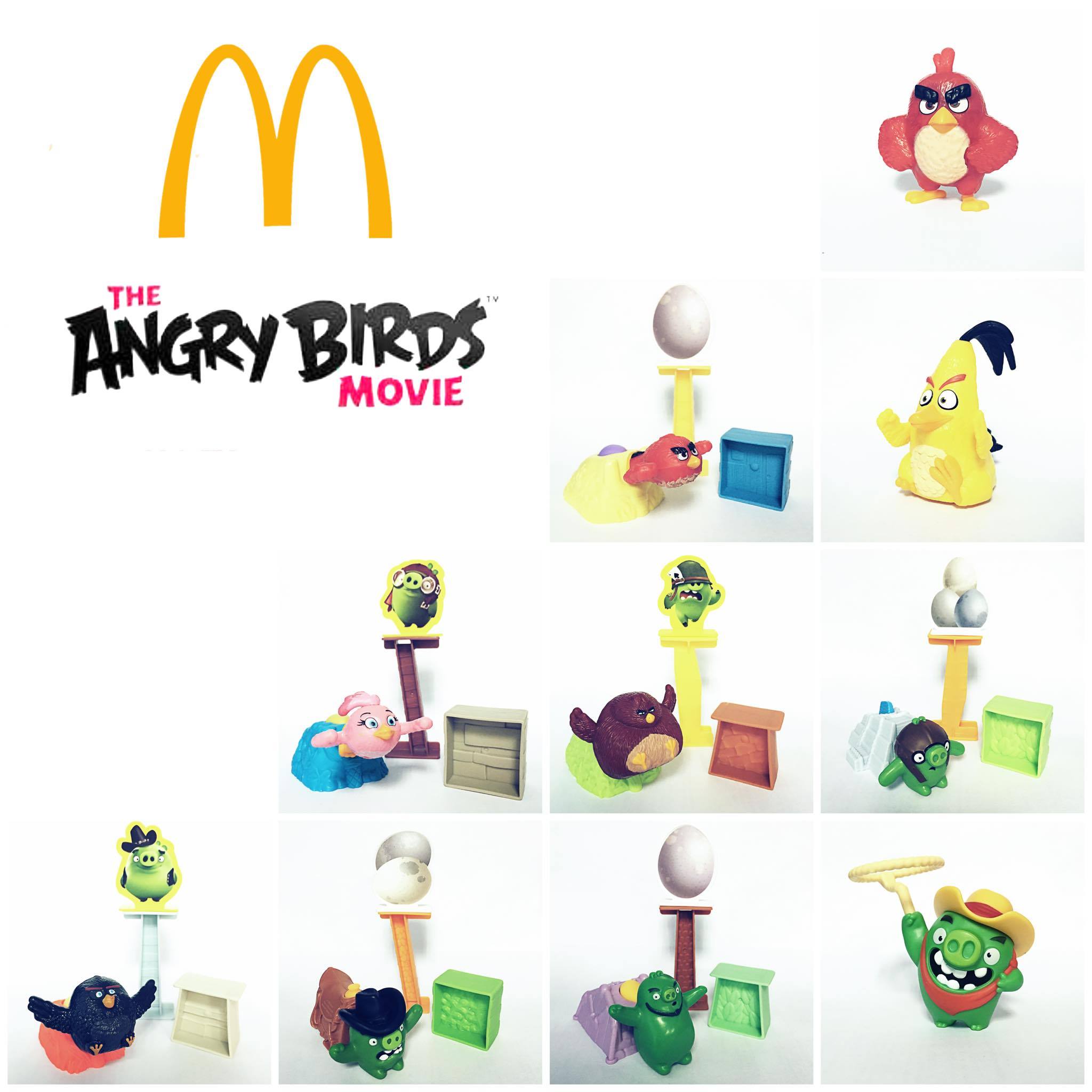 McDonald's Angry Birds Movie Happy Meal toys