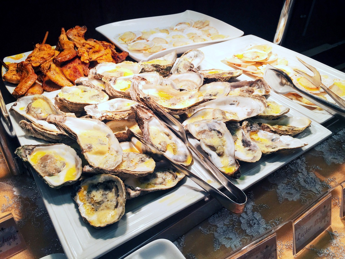 Lechon Manok, Baked Oyster and Baked Scalops